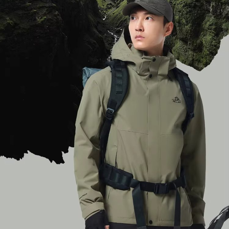 Pelliot 2024 New Arrival Single Layer Outdoor Jacket 10000mm Hardshell Windproof and Breathable 3L Capacity Mountain Hiking