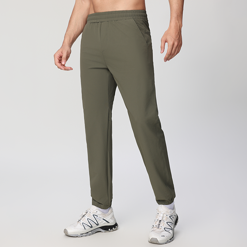 Summer Mens Athletic Workout Pants Lightweight Outdoor Waterproof Golf Hiking Pants Quick Dry Gym Jogging Sweatpants for Men