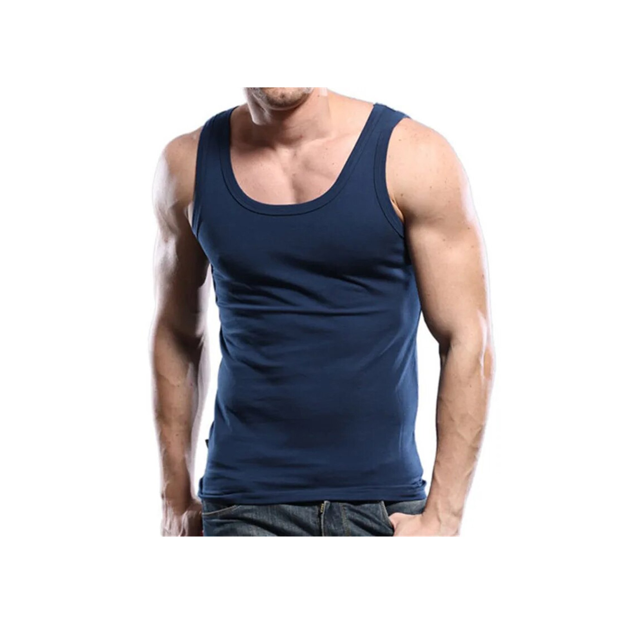 Plus Size Stylish Cotton Wholesale Price Custom Design Fitness Wear Men's Gym Sleeveless Gym Tank Top For Mens From Bangladesh