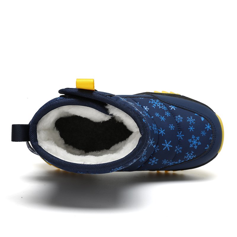 Children's snow boots Hiking shoes outdoor non-slip shoes Winter cotton shoes plus fleece thickened boots Warm boots waterproof