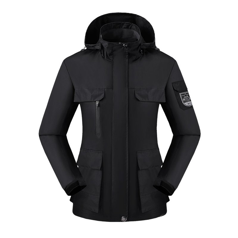 Outdoor Leisure Sports Couples Jacket Hooded Mountaineering Waterproof Rainproof Clothing Softshell Windbreaker Jacket For Women