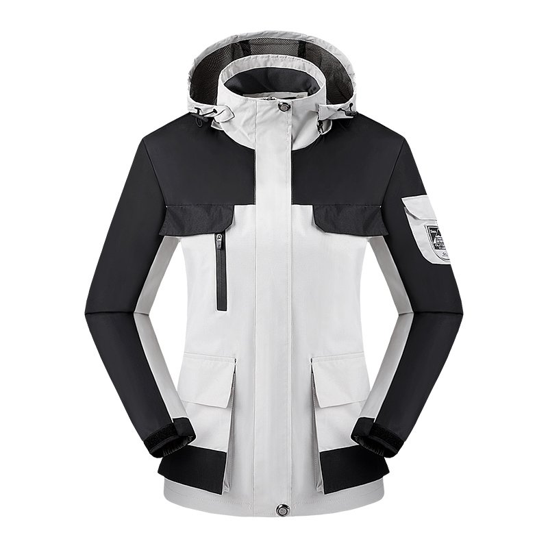 Outdoor Leisure Sports Couples Jacket Hooded Mountaineering Waterproof Rainproof Clothing Softshell Windbreaker Jacket For Women