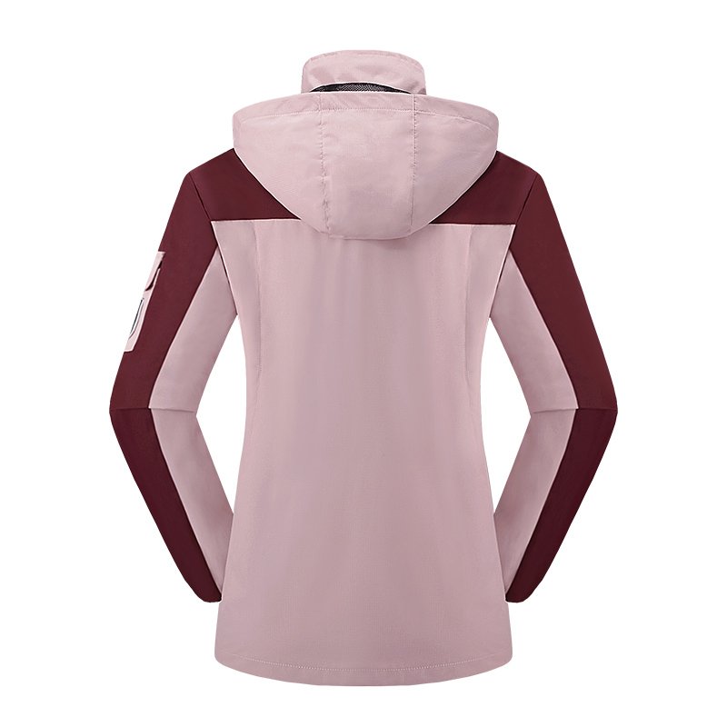 Outdoor Leisure Sports Couples Jacket Hooded Mountaineering Waterproof Rainproof Clothing Softshell Windbreaker Jacket For Women