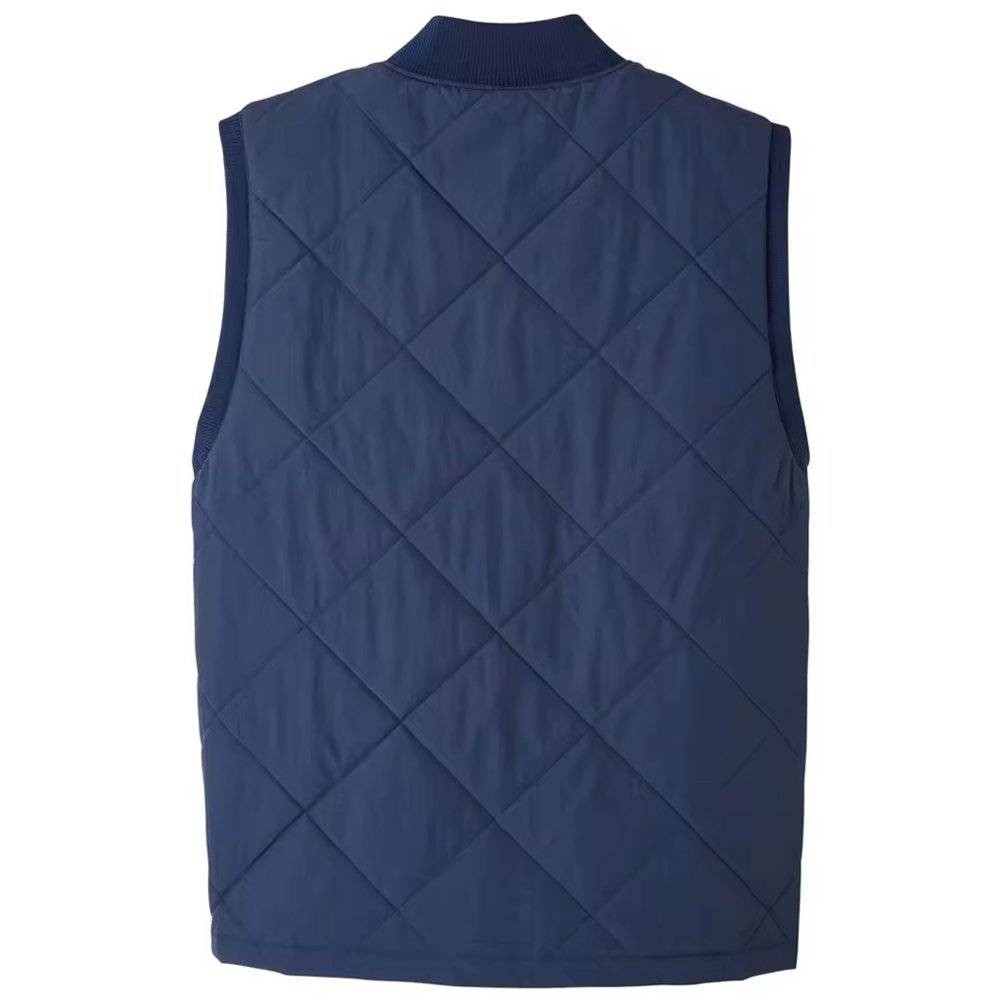 New Design Custom Logo Down Padded Stand Collar Lightweight Puffer Vest for Men gilete Freestyle Streetwear