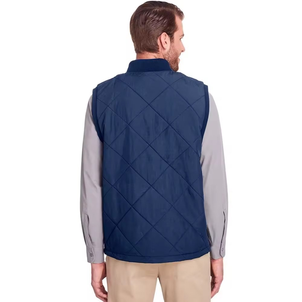 New Design Custom Logo Down Padded Stand Collar Lightweight Puffer Vest for Men gilete Freestyle Streetwear