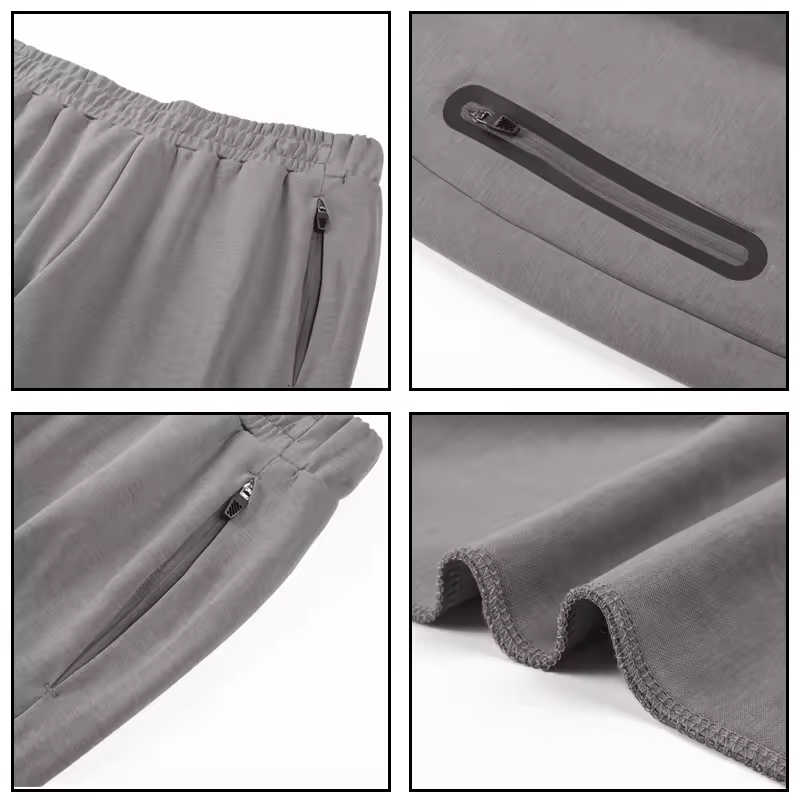 Wholesale Knitted Black Men's Jogging Pants Casual Cotton Outdoor Pants Customized Sweatpants Mens Pants