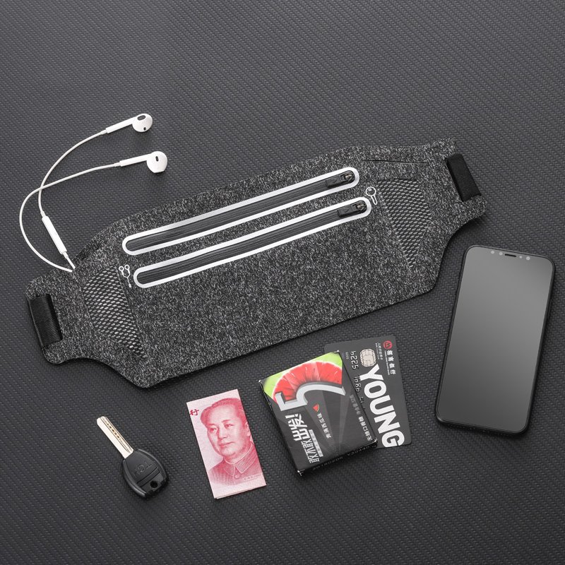 Invisible new mobile phone bag for a sports girl running a belt with a man's multi-purpose equipment