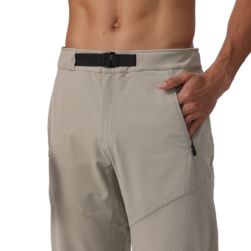 Men's Outdoor Hiking Pants Breathable Nylon Casual Pants With Hight Waist Quick Dry Zipper Fly Closure For Autumn