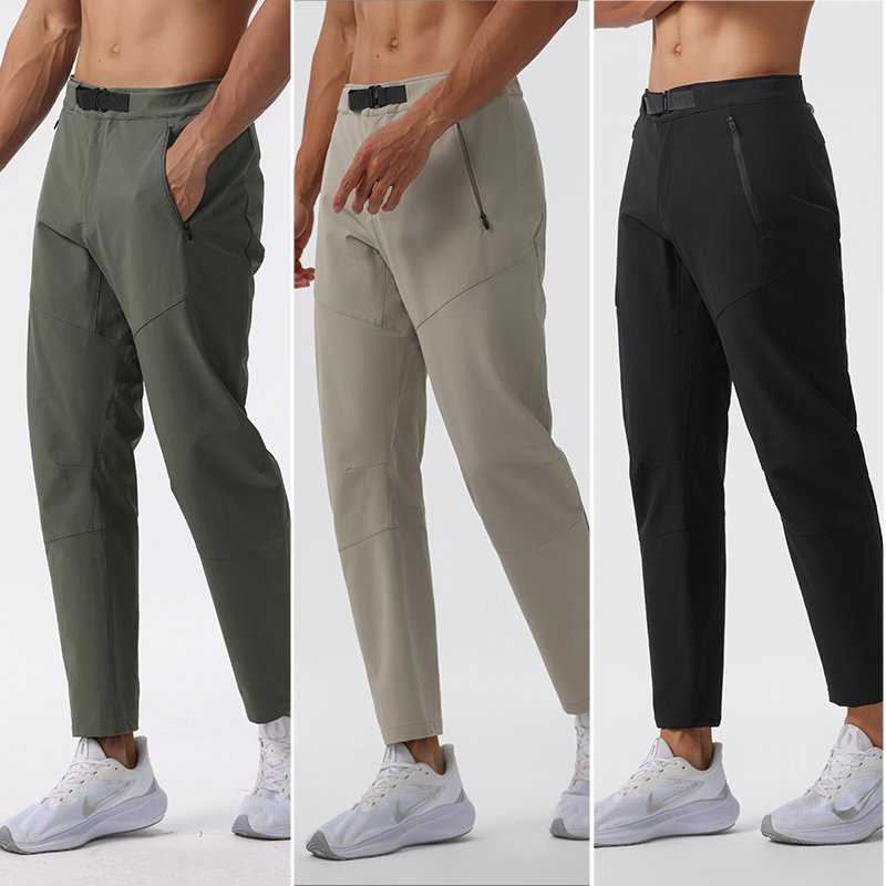 Men's Outdoor Hiking Pants Breathable Nylon Casual Pants With Hight Waist Quick Dry Zipper Fly Closure For Autumn