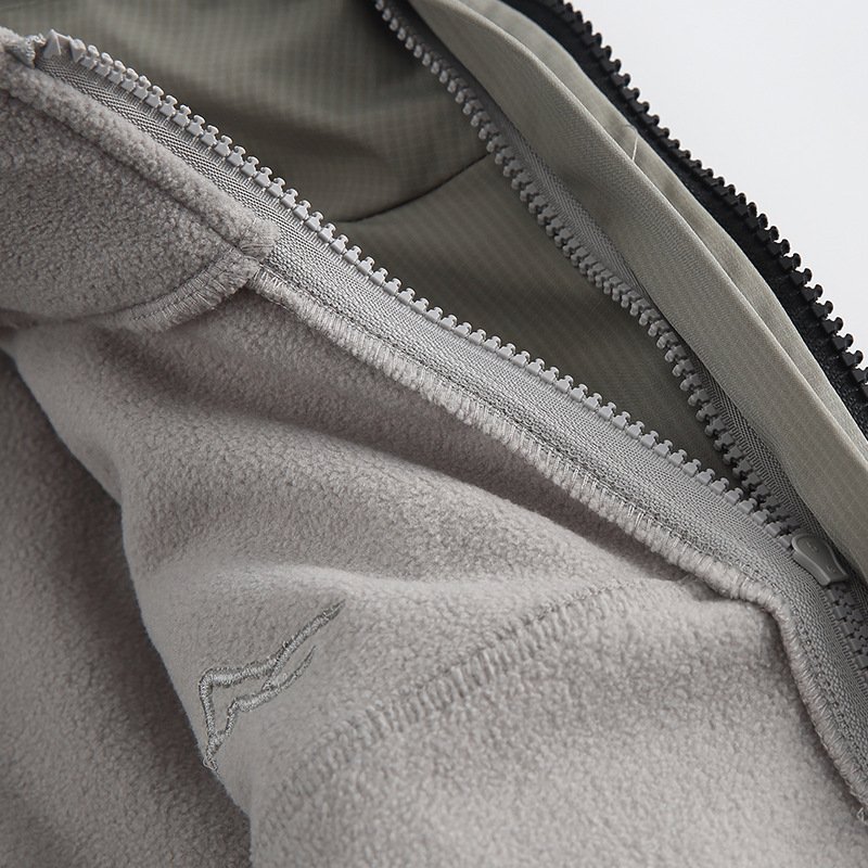 oem factory men custom double layer jacket winter fleece jacket waterproof hiking jacket