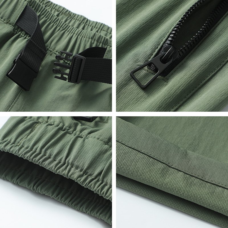 Summer Waterproof Men Casual Pants Breathable Hiking Pants Suit for Outdoor Activities Loose and Large Size Pants