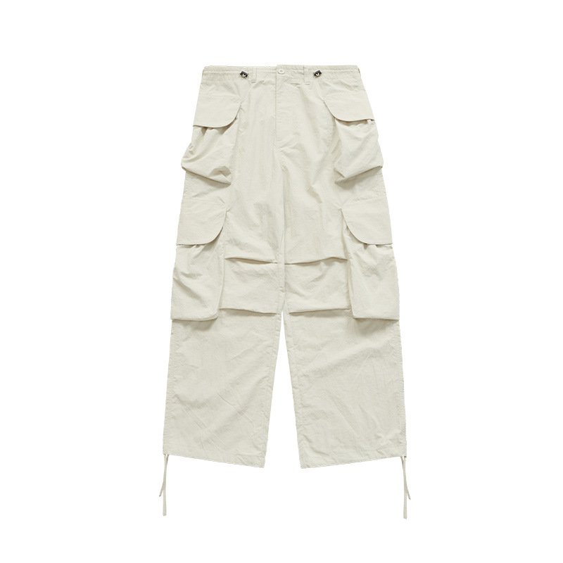 Quick Dry Side Pocket Drawstring Sports Pants Loose Casual Outdoor Sweatpants Gym Fitness Jogger Trousers Men Sports Pants