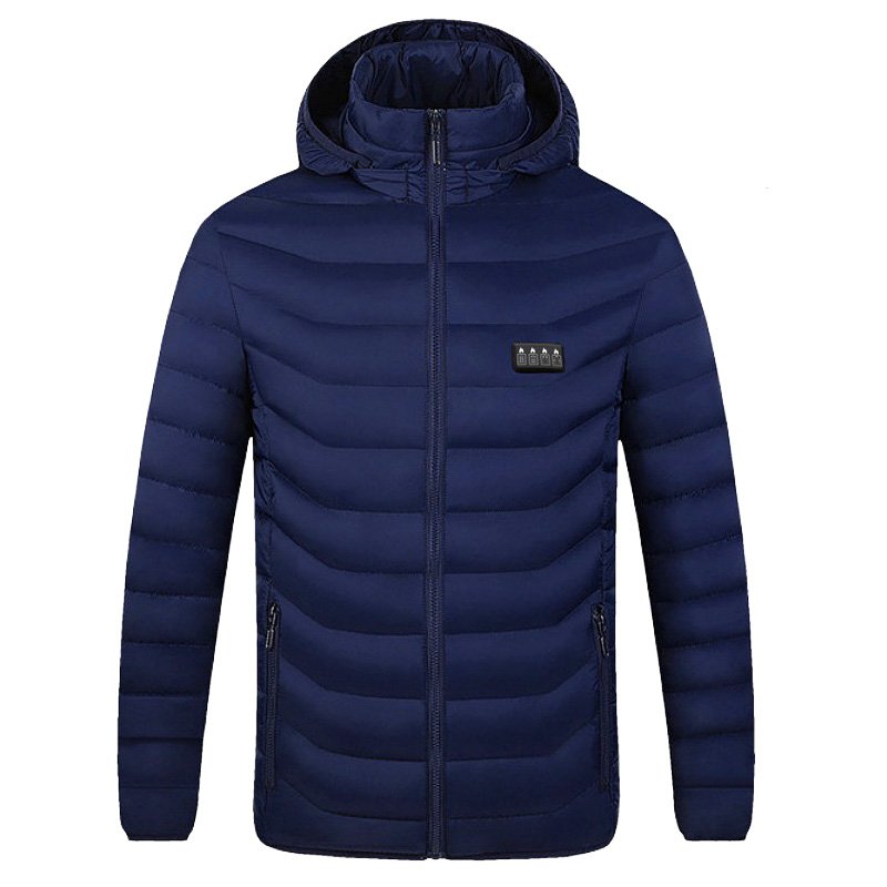 ZHIBUREN Winter Jacket Standard Adults Winter Coat Mens Clothing Ski Heat Jacket for Men Solid Support Dyed M-6XL Regular