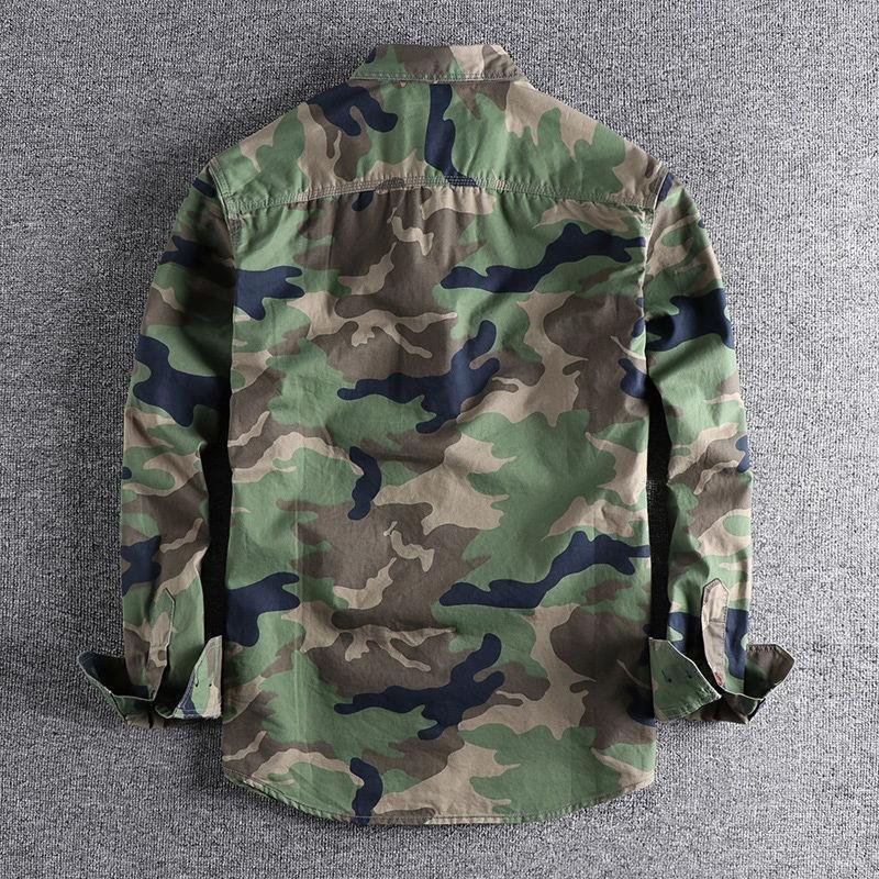 Men's Hiking Camouflage Jacket Botton Style Tactical Clothing Working Uniforms For Coat