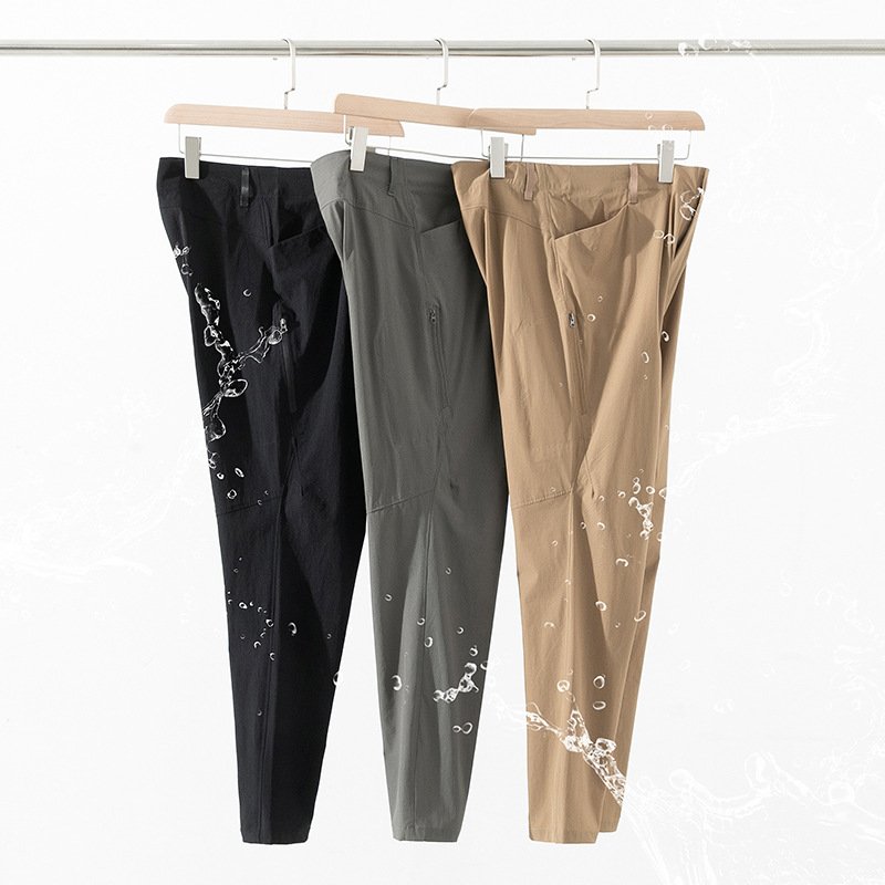 RICHEBOBO Men's Summer Casual Outdoor Hiking Straight Trouser Waterproof Loose Fitting Sports Pants