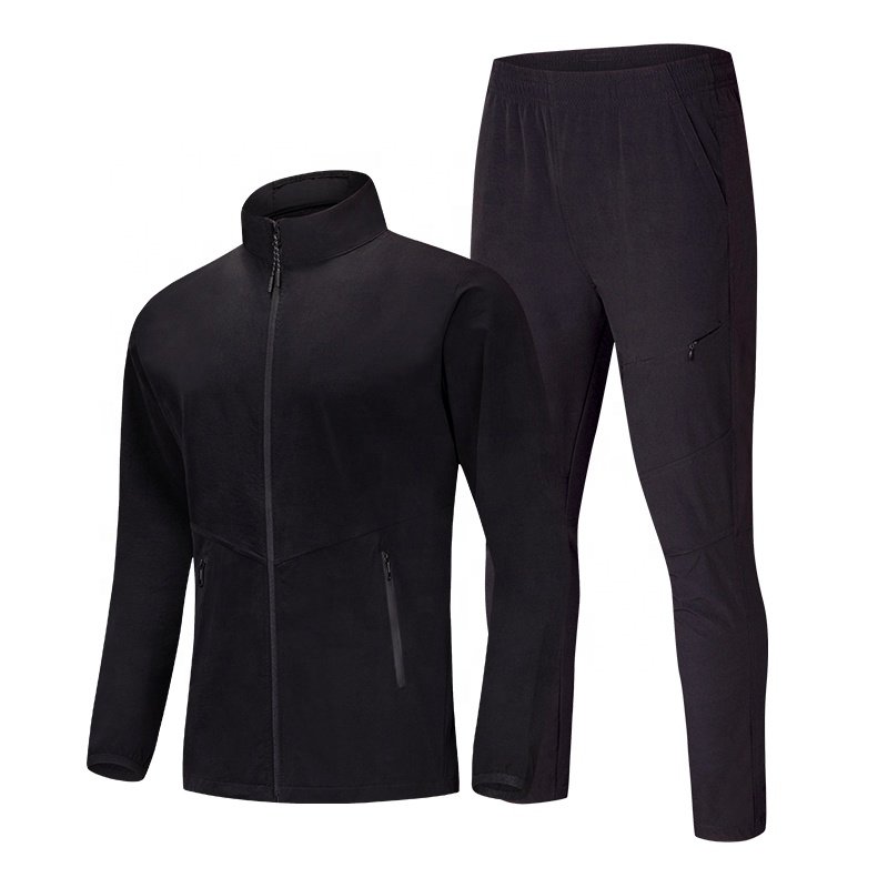 Men's Sweatpants And Zipper Up Jackets 2 Pieces Casual Hiking Track Suit