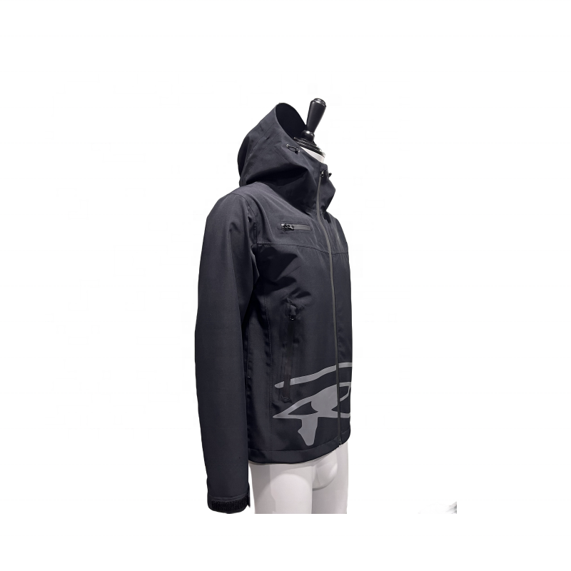 Custom Outdoor Breathable Mens Mountain Waterproof Hiking Jacket DWR Soft Shell Hooded Jacket Windproof Windbreaker Rain Coat
