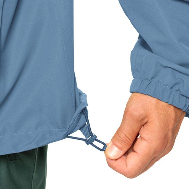 CONMR Men's Casual Rain Jacket Autumn Season Zipper Closure Windproof Breathable Quick Dry Thin Hard Shell Waterproof Hiking
