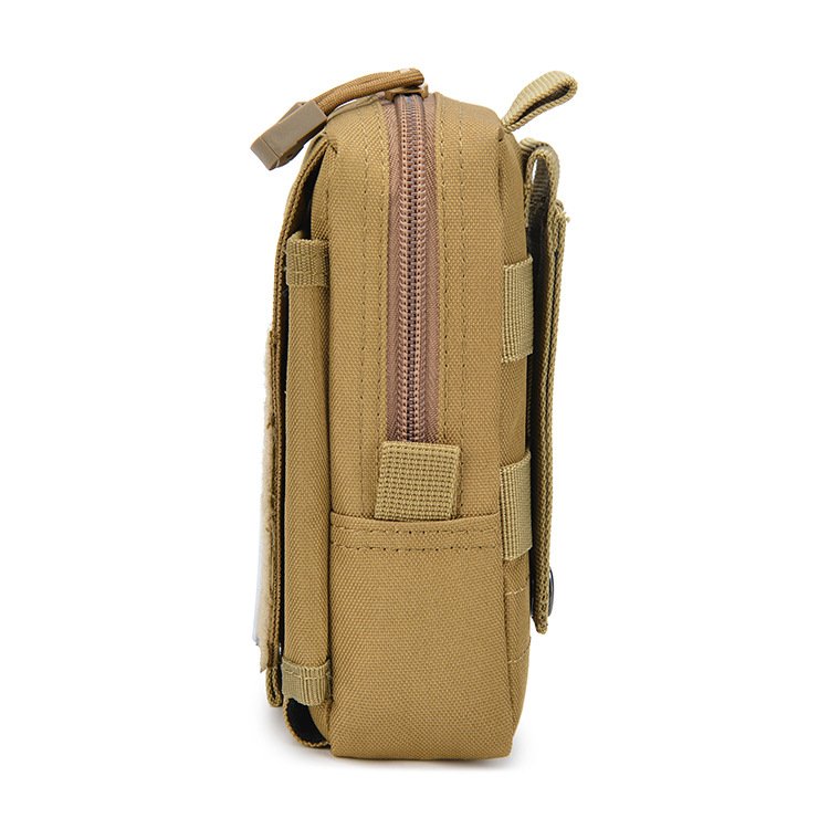 An outdoor sports multi-purpose army lass-and-mount bag for a belt-on-tactical mobile phone