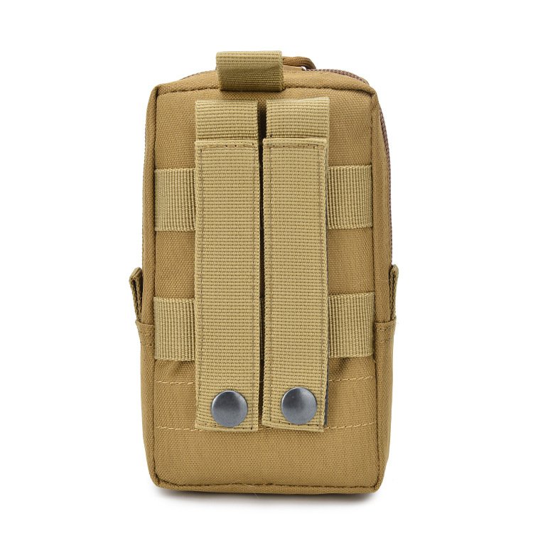An outdoor sports multi-purpose army lass-and-mount bag for a belt-on-tactical mobile phone