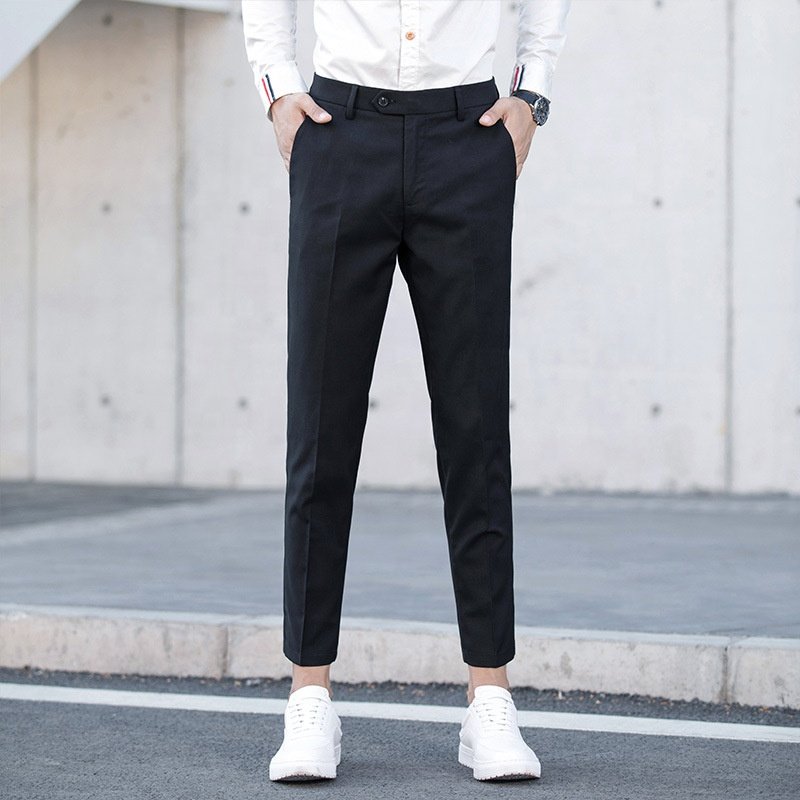 Men's Flat Front Linen Blend Dress Pant, Regular Fit, Lightweight Summer Pants for Men