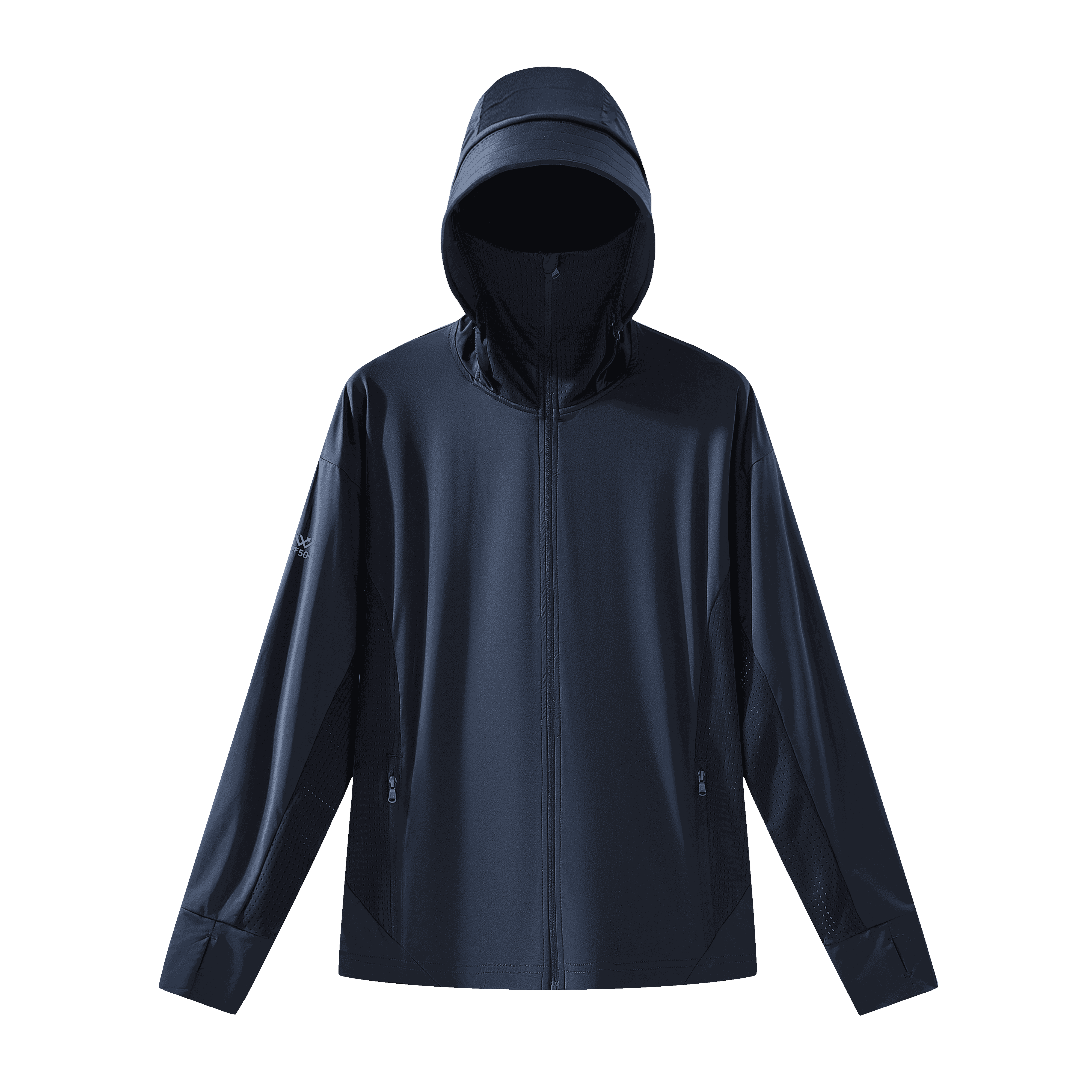 Anti UV Breathable UPF50+ Sports Outdoor Jacket With Hooded Unisex Summer Sunscreen Long Sleeve Sun Protection Clothing