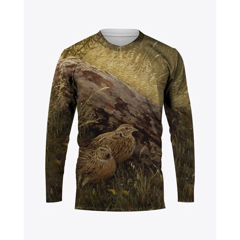 Hiking Climbing Hunting Outdoor Sport Shirt Men's Long Sleeve Lightweight Camouflage Durable Hunting Shirt