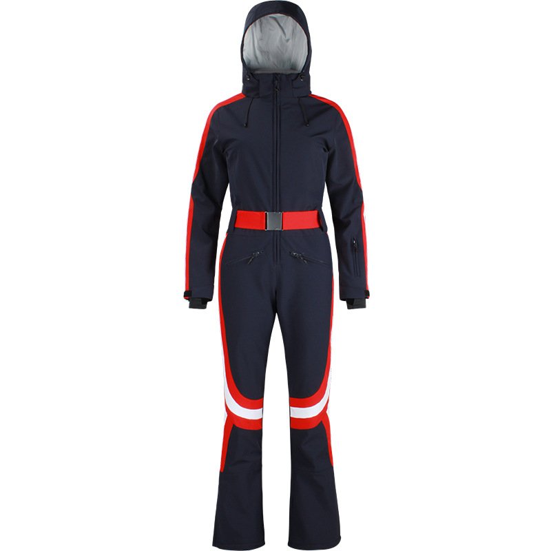 Custom LOGO Size Plus Size Warm Windproof And Waterproof plus size Thickened Outdoor Sports Slim Solid Color Women's Ski Jacket