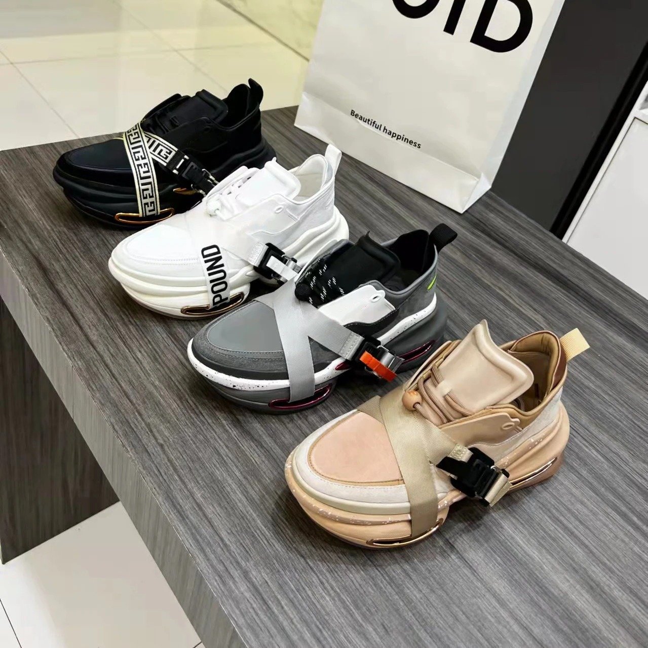 2014 Genuine Leather Prints Sneakers Flat Platform Sports Leisure Flats Designer Safety Shoes Zapatillas Mujer