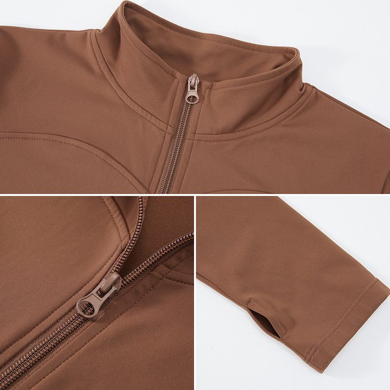 Womens Slim Fit Sportswear Jacket Lightweight Zip up Gym Running Track Jackets Workout Slim Fit Yoga Jacket with Thumb Holes