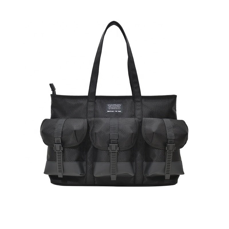 outdoor fashion large casual bag for work shopping travel Multi-pocket mouth laptop women's tote bags for men wholesale