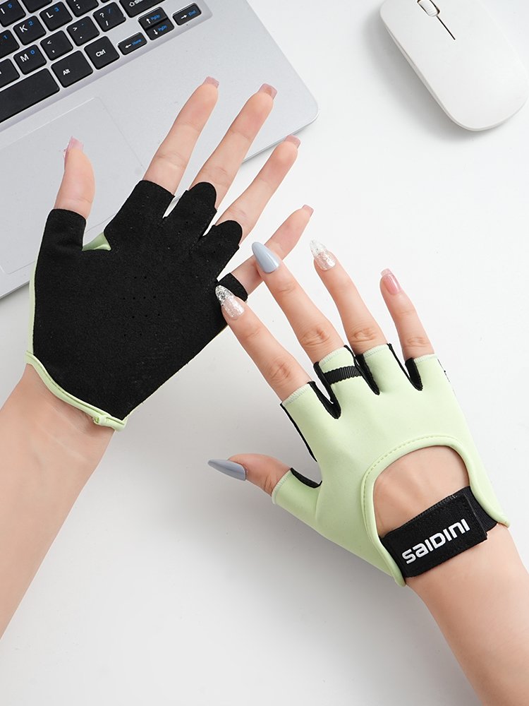 Wrestle-bell mitts women's single-baring wrists training for glider-proof half-finger male cycling for cocoon protection