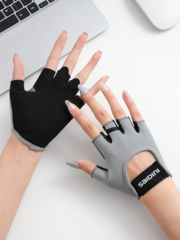 Wrestle-bell mitts women's single-baring wrists training for glider-proof half-finger male cycling for cocoon protection