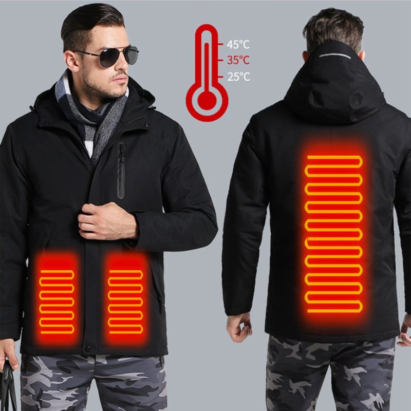 Jacket USB Power Heating Jacket Jacket with Heat Home Canvas Fabric Stand Vintage Decoration Coated
