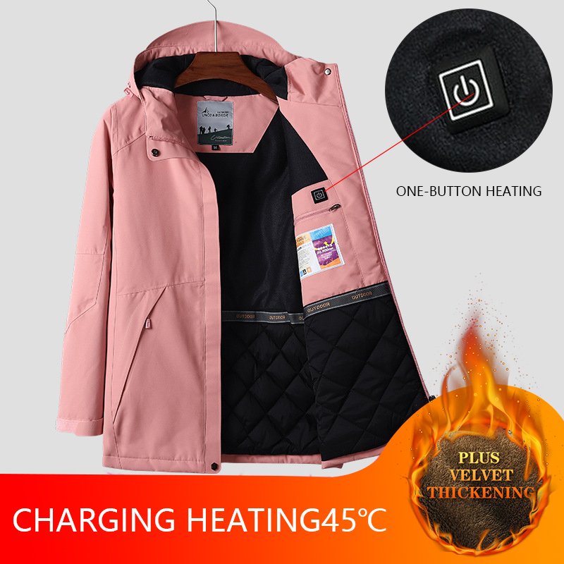 Jacket USB Power Heating Jacket Jacket with Heat Home Canvas Fabric Stand Vintage Decoration Coated