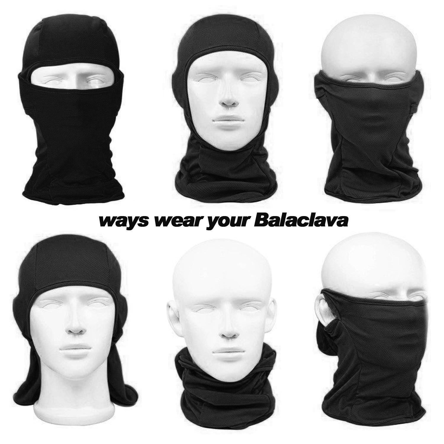 Outdoor Breathable Hiking Cycling Neck Face Ski Mask Tactical Hood Camouflage Motorcycle Balaclava Hat For Men