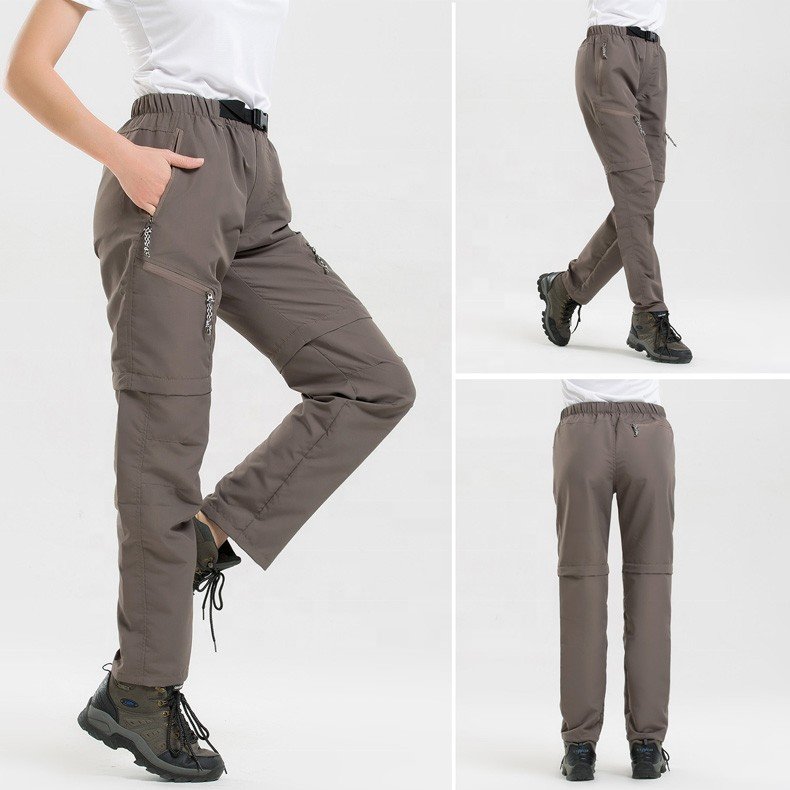 two piece pants set unisex cargo pants outdoor hiking trekking pants clothes