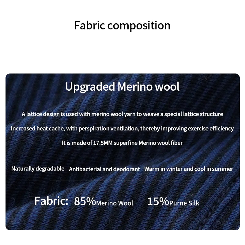 Outdoor men's summer Merino wool silk quick drying hiking recreational sports crew-neck short-sleeved T-shirt