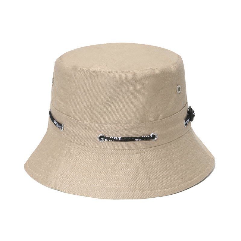 Custom Unisex Solid Wide Brim Packable Fisherman Hat Outdoors Sport Beach UV Protection Reversible Bucket Hat with Drawstring