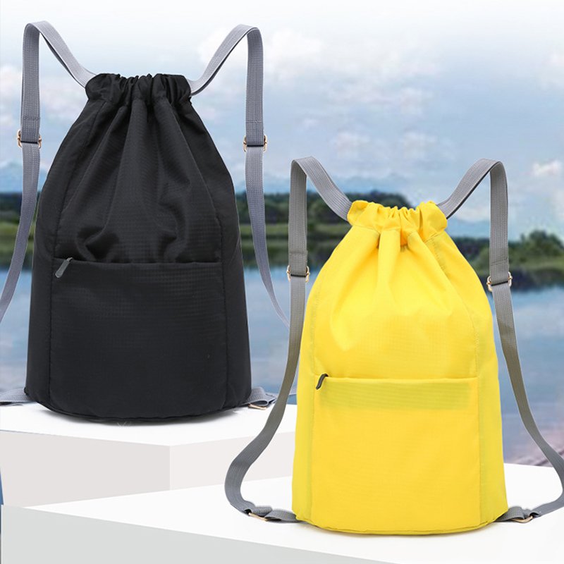 Hot Sale Custom Logo Lightweight Waterproof Travel Draw String Sports Bag Drawstring Backpacks For Gym Swimming