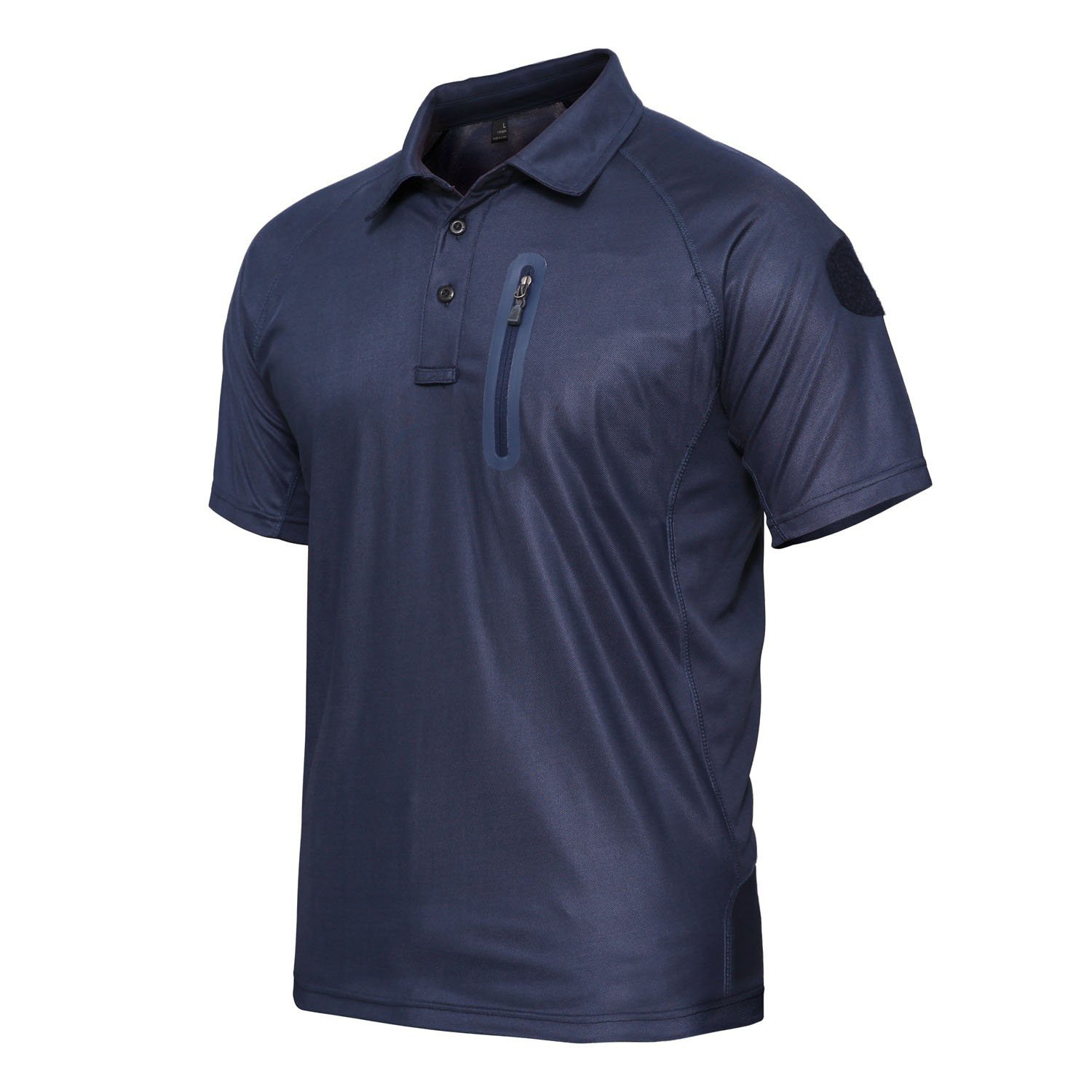 Men's Quick Dry Fabric Short Sleeve Polo Shirt Sport Tactical Shirt Hiking Hunting Outdoor Camouflage Training Polo Shirt