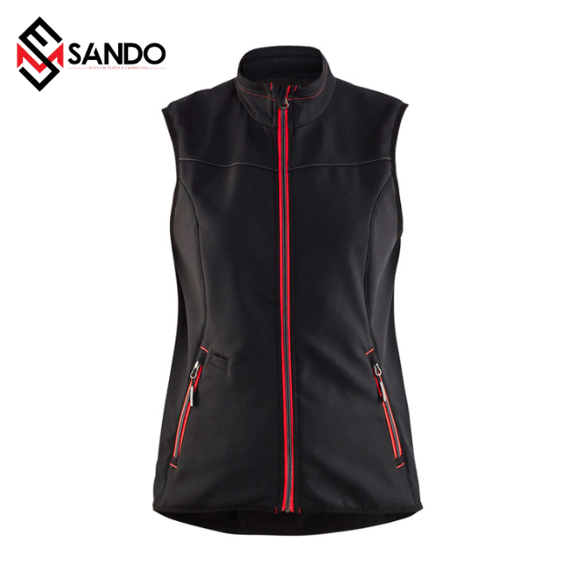 Wholesale Women Winter Quilted Jackets outdoor sleeveless softshell windbreaker vest for Ladies Clothing Waterproof Ocean OEM