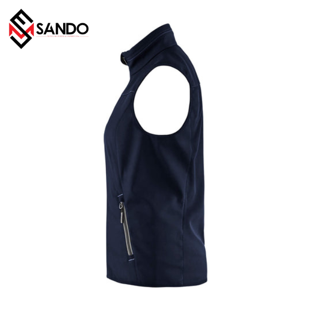 Wholesale Women Winter Quilted Jackets outdoor sleeveless softshell windbreaker vest for Ladies Clothing Waterproof Ocean OEM