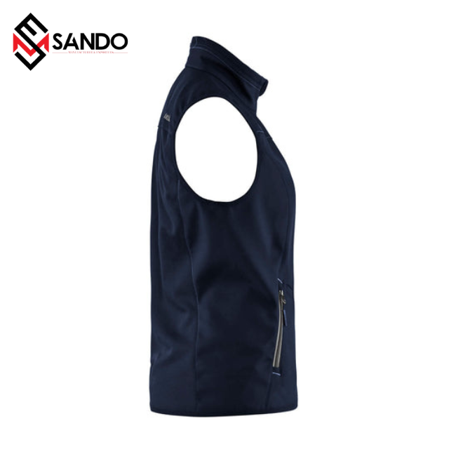 Wholesale Women Winter Quilted Jackets outdoor sleeveless softshell windbreaker vest for Ladies Clothing Waterproof Ocean OEM