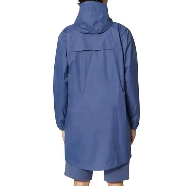 CONMR Custom Long Style Rain Coat Outdoor Hiking Running Waterproof Jacket Packable Lightweight Rain Jacket color available