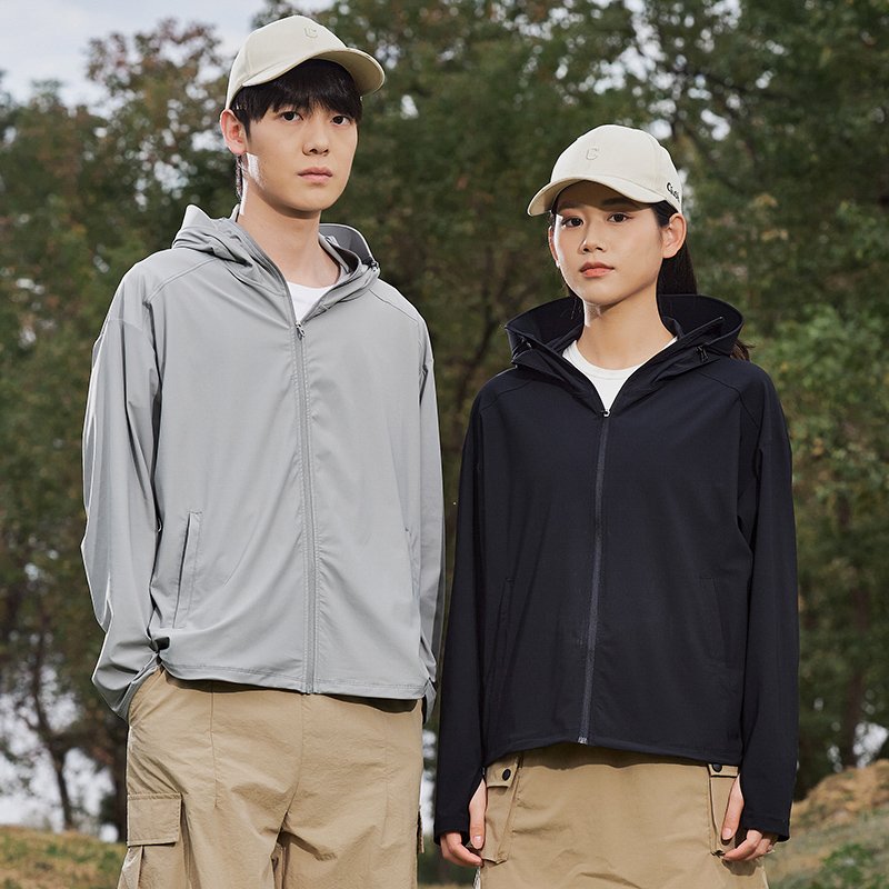 UPF100+ Sun Protection Fishing Long Sleeve Unisex Anti UV SunscreenJacket Rashguard Ice Silk Hoodie Outdoor Jacket