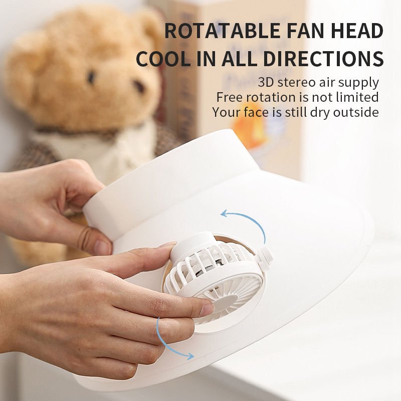 Summer sunshade and sunscreen Electricity rotatable 1pc sun cap outdoor USB Power visor hat fan supplies Three speed wind fans
