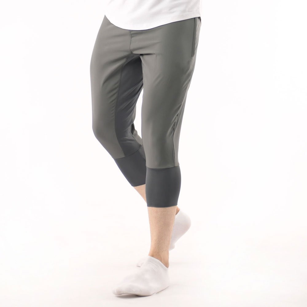 3/4 Training Trouser Pants Micro Polyester Fabric stretch Zipper side Jogger Quick Dry Pants Trousers Running Gym Workout Train