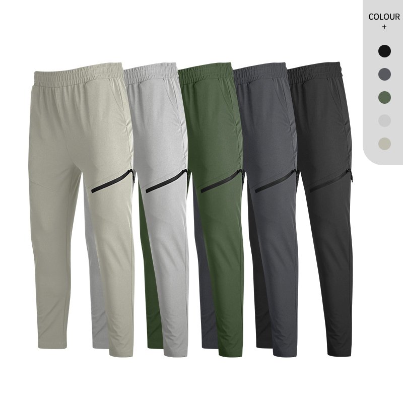 Outdoor Sports Water Resistant Trouser Zipper Pocket Hiking Men's Pants