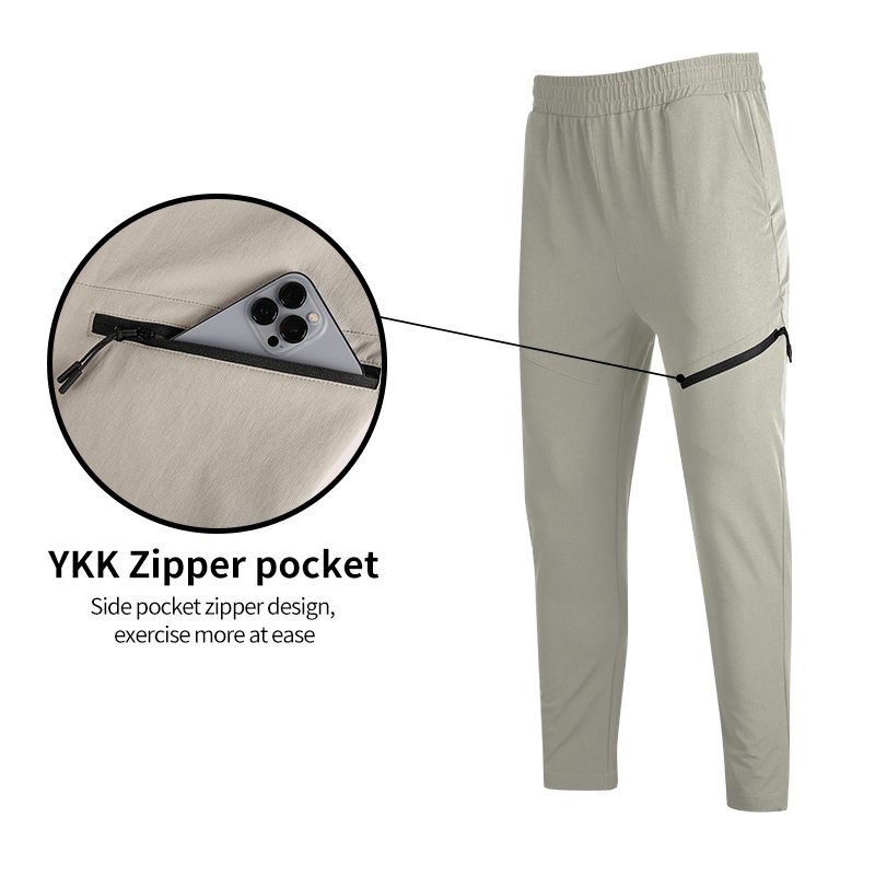 Outdoor Sports Water Resistant Trouser Zipper Pocket Hiking Men's Pants